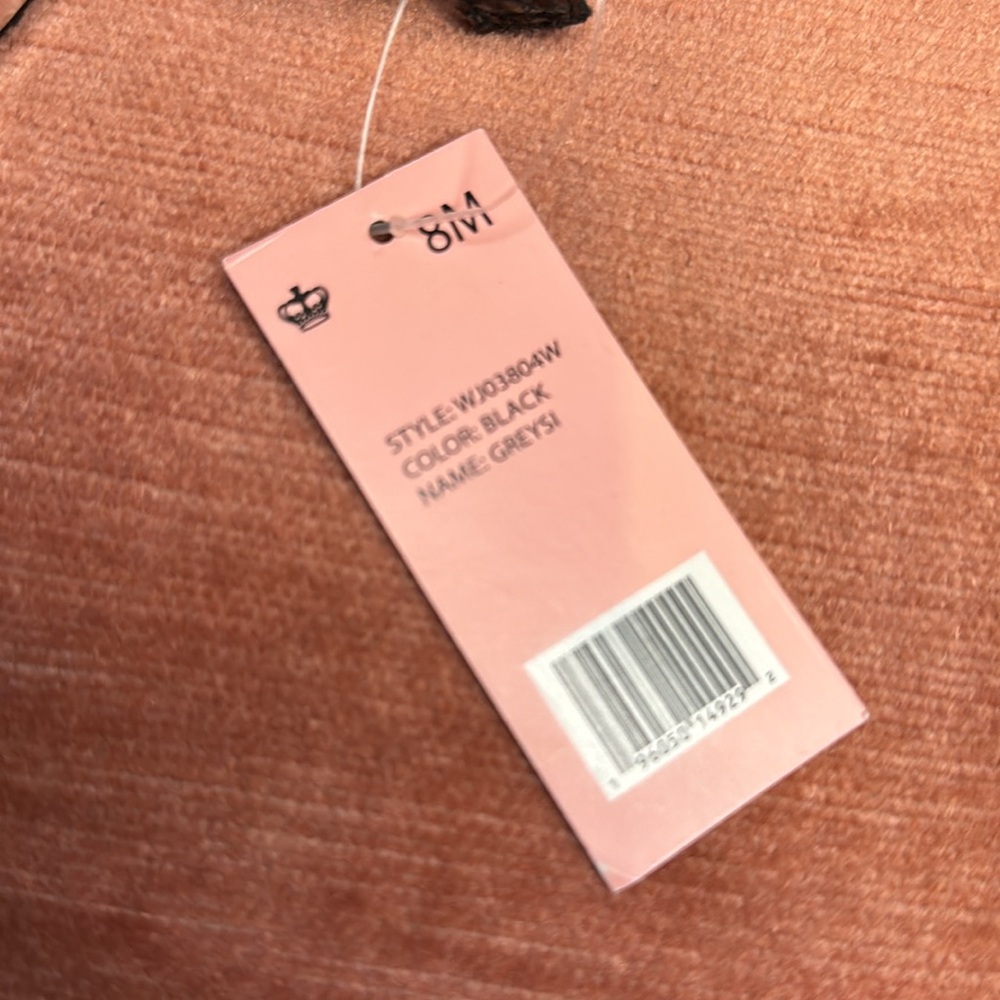 Juicy Couture Greysi Black Slingback heels Featuring with Rhinestones, size 8 - Picture 8 of 8